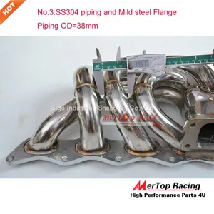 Mertop Race T3 FLANGE 38mm OD COLLETTORE DI SCARICO MANIFOLD FOR LANCIA DELTA INTEGRALE 2.0 16V Fiat Coupe thumbnail-3