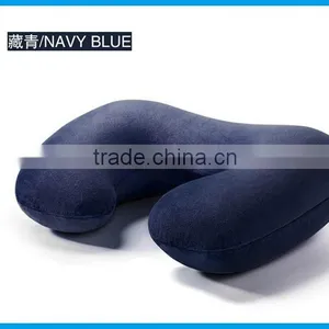 2016 Colorful Velvet U-shape Inflatable Neck Foam Pillow for Car thumbnail-3