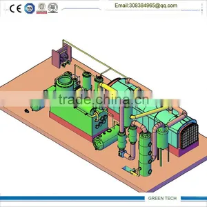 Horizontal Style and Non-rotate Reactor of Special Tyre Pyrolysis Plant With High Efficiency thumbnail-3