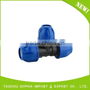 Top Supplier pp Compression Fittings Plastic Fluid Quick Pipe Reducing Tee thumbnail-6