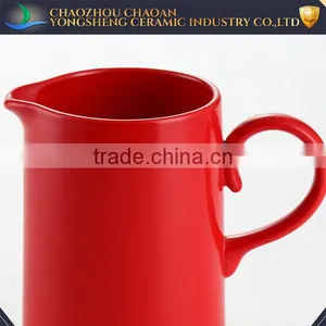 Red Ceramic Water Jug for Home or Hotel thumbnail-2