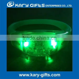 Glowing Lighted Led Light Silicone Xyloband Effect/ Music Sound Wristbands thumbnail-1