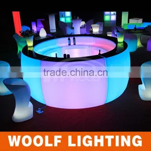 Rechargeable Battery Illuminated Led Round Bar Counter thumbnail-1