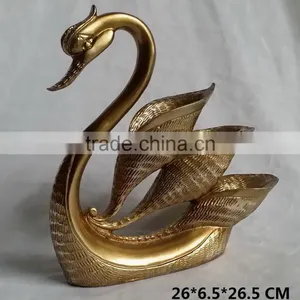 Gold Swan Craft, Polyresin Swan Crafts thumbnail-1