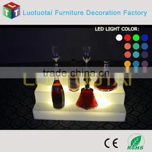 Unbroken High Quality PE LED Light up Wine Holder/strong Plastic Wine Display/bar Furniture LTT-SF05A thumbnail-6