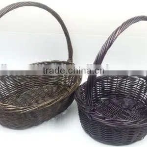 Wholesale Oval Wicker Basket, Wicker Gift Baskets, Picnic Basket, Pet Bed thumbnail-1