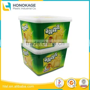 Large Clear Plastic Container for Cookie With Colorful Label, Disposable Transparent Cup thumbnail-1