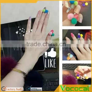 50 Pcs 7mm DIY 3D Mini Plush Ball Nail Art Slices Stickers Decoration Mixed Random Color thumbnail-4