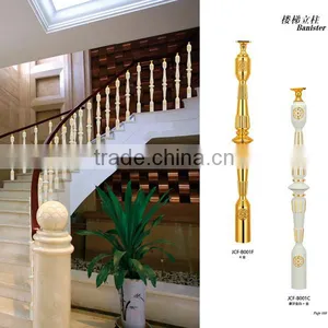 Luxury Design Indoor Color Coated Aluminum Stair Railing Baluster thumbnail-2