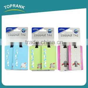 Toprank Cheap Price Customized Soft PVC Luggage Tag Printing Travel Baggage Tag Thermal Airline Luggage Tag thumbnail-1