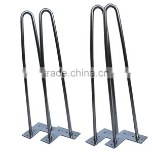 28 Inches Chrome Furniture Part Solid Wire Hairpin Metal Coffee Table Hairpin Legs thumbnail-1