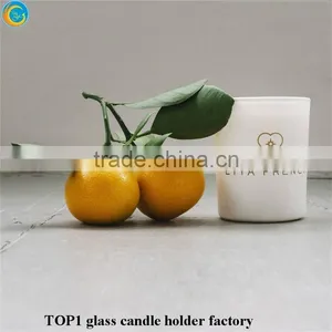 Candle Holders for the Wall Glass Candle in Colored Jar Wit Lid thumbnail-1