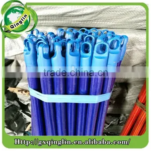 Wooden Broom Pole Pvc Coated Wooden Broom Stick Wooden Broom Handle thumbnail-1