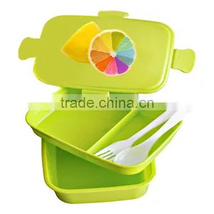 Hot Wholesale PP Food Container Plastic Compartment Leakproof Lunch Box thumbnail-1
