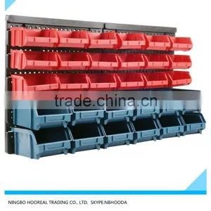 Storage Rack Organizer Tool Holder Wall Mounted Bin Garage Tools Box Screw Shop thumbnail-1