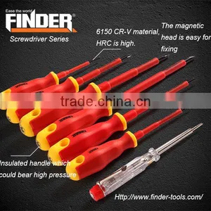 2016 FINDER 7PCS Insulated Philips and Slotted Screwdriver Set With Test Pen thumbnail-1