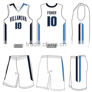 Reversible Basketball Jersey Basketball Shirt and Shorts Custom Cheap Double Mesh Sleeveless Basketball Jersey Set thumbnail-1