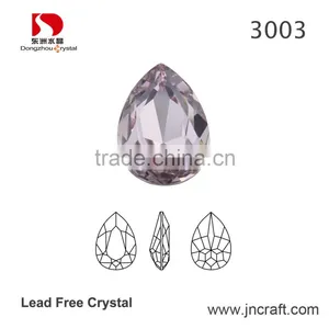 Drop Rhinestone Iron On Fancy Crystal Bead With Claw for Sewing on Belt Glass Beading Accessories thumbnail-1