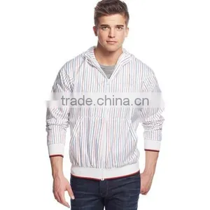 2015 High Quality Sports Bomber Jacket Long Sleeves Polyester Wholesale Slim Fit Baseball Jacekt With Stripes thumbnail-1
