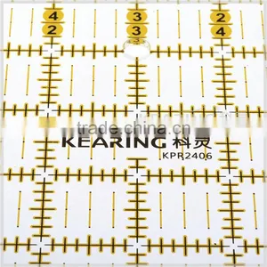 OEM Luxury Quilting Garment Ruler, 24'' * 6'' Acrylic Patchwork Ruler for Sewing Quilting # KPR2406 thumbnail-2