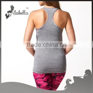 Polyester and Spandex Sexy Tank Top Crossfit Fitness Yoga Vest thumbnail-2