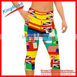 Factory Custom Women New Design Yoga Pants and Fitness Capri Leggings thumbnail-6