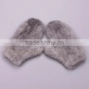 CX-A-60H Wholesale New Fashion Mittens Real Mink Fur Woman Fur Gloves thumbnail-4
