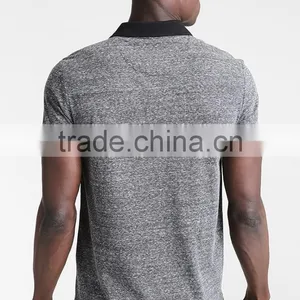 MGOO Customized Different Color Collar Polo Shirt Slim Fit Blank Polo Shirts For Men thumbnail-3