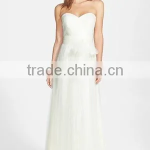 MGOO High Quality 2016 Convertible Tulle Column Plain Maxi Prom Women Long Dress Islamic Vestidos thumbnail-5