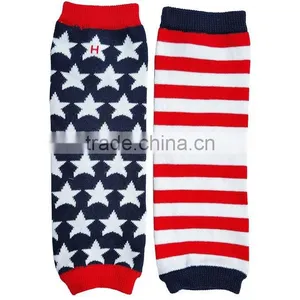 July 4th Cotton Newborn Baby Winter Leg Warmers Infant Knee Pads thumbnail-1