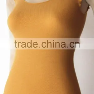 Plain Seamless Lady Fashion Nude Tank Top thumbnail-1