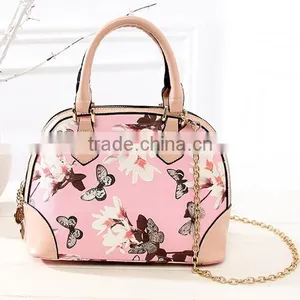 DY0134Z Europea Fashion Floral Printed Mini Tote Handbag thumbnail-3