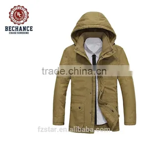 Men's Autumn Winter Warm Thick Casual Detachable Hood Padded Coat Plus Size Winter Jacket thumbnail-1