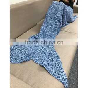 Stock Beautiful Warm Mermaid Tail Blanket thumbnail-1