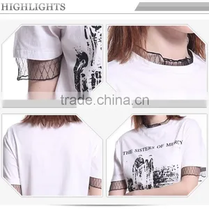 OEM & ODM White T-shirt Woman,custom Womens Casual t Shirt thumbnail-6