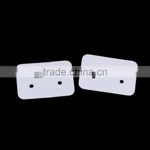 Paper Jewelry Display Card Rectangle White Crown Pattern 30mm(1 1/8") x 20mm( 6/8"), 1 Piece thumbnail-3