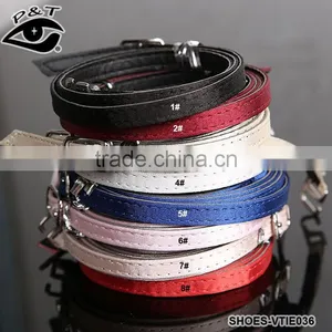New Arrival Patent Leather Shoe Lace Silk Satin Laces For Heels thumbnail-3
