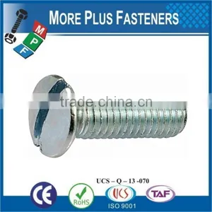 Made in Taiwan Brass Stainless Steel Carbon Steel Slotted Raised Countersunk Head Machine Screw DIN 964 thumbnail-1