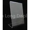 Slant Back Acrylic Display Stands Sign Holder For Advertisement thumbnail-1