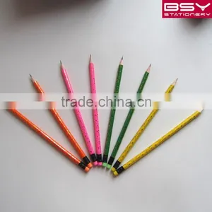 12pcs HB Smiling Face Roll Printing Pencils With Eraser in Pvc Boxs thumbnail-1