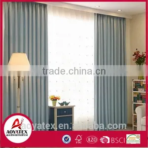 New 100% Polyester Latest Elegant Plain Curtains for the Living Room thumbnail-3