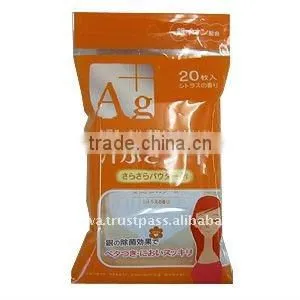 Japan Ag+ Sweat Wiping Sheet(Scent of Citrus)20 Wholesale thumbnail-1