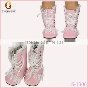 Pink Boot For Popular 18" American Girl Doll Shoes thumbnail-1