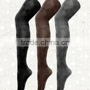 Hot Sale Diamond Leggings Jacquard Weave Tights/ Pantyhose thumbnail-1