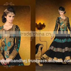 Ladies Neck Designs Salwar Kameez Bollywood Dress Anarkali Suit Pakistani Salwar Kameez Suit thumbnail-3
