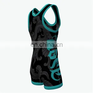 Mens Wrestling Singlets Printed by Sublimation thumbnail-3