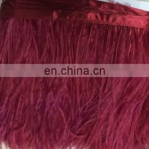 3-4 Inch Ostrich Feather Trimmings With Satin Ribbon thumbnail-4