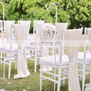 Popular Wedding Party Decoration Chiffon Chair Sash thumbnail-4