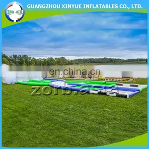 Fashionable Outdoor Sport Inflatable Zorb Ball Race Track, Cheap go Kart Racing Track for Sale thumbnail-2