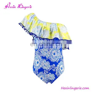 2017 Wholesale Swimwear Lady Summer Saxi Printing Bikini High Waist thumbnail-5